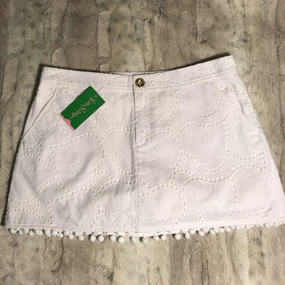 Lilly Pulitzer White Eyelet Lorelie Skort